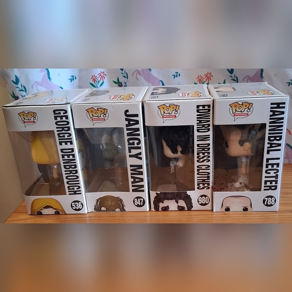 NIB Lot Of 4 Funko Pop Horror Movie Collectible Figurine Nerdy Home Decor - Picture 2 of 6